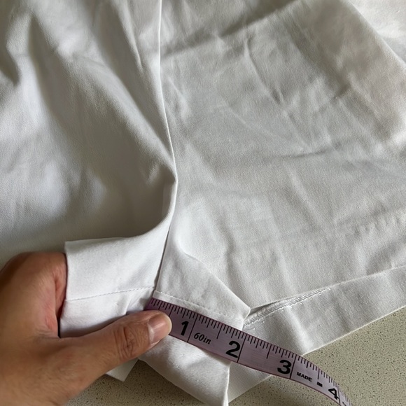 Zara White Shorts with Attached Side Belt Sz S - Picture 12 of 12
